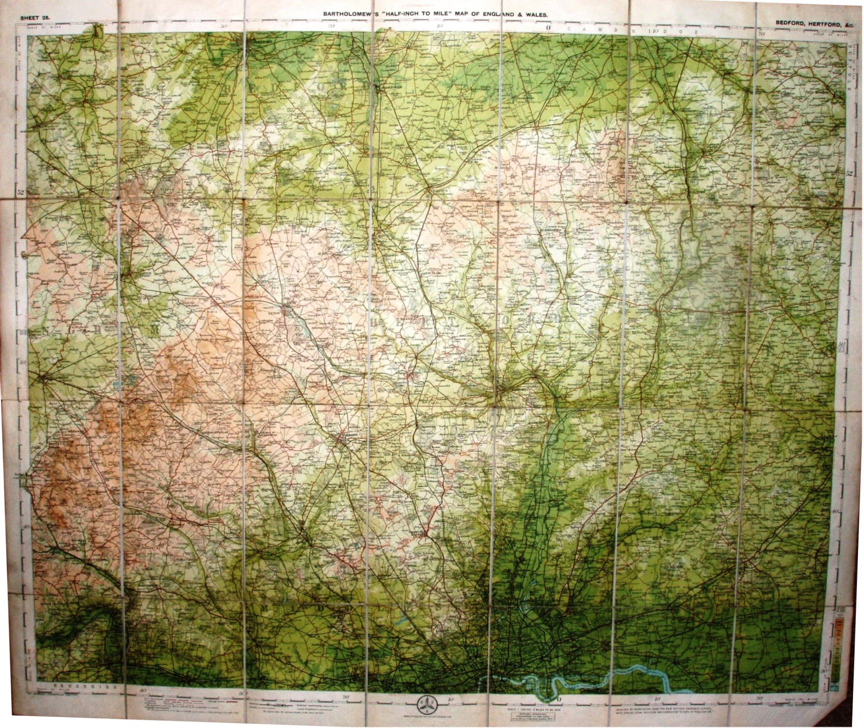 Bartholomew 1910, Sheet 25